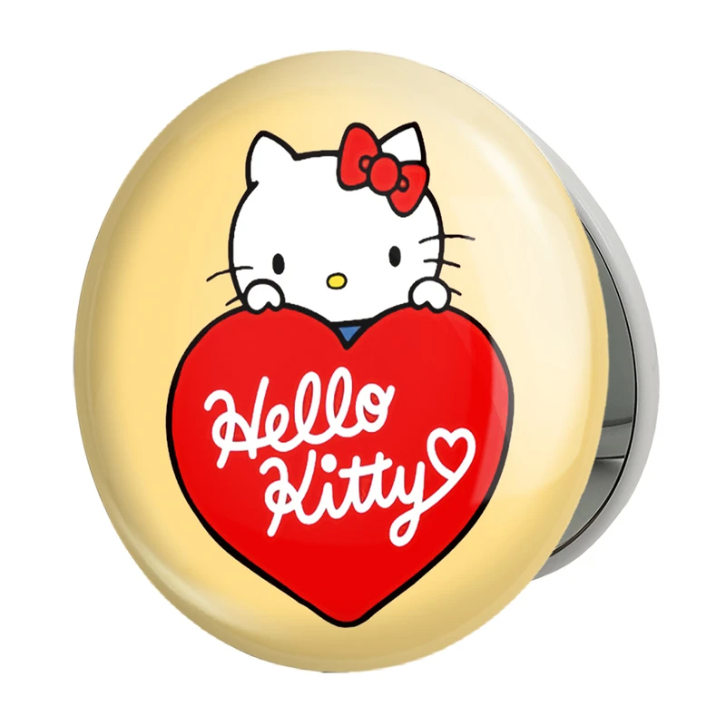 آینه جیبی خندالو طرح هلو کیتی مدل تاشو کد 24726 