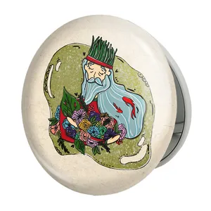 آینه جیبی خندالو طرح نوروز مدل تاشو کد 25599 