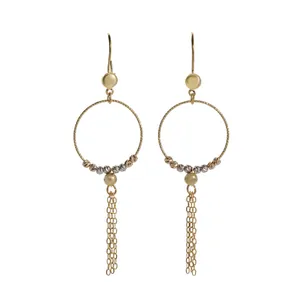 گوشواره طلا 18 عیار زنانه جواهری سون مدل 3371