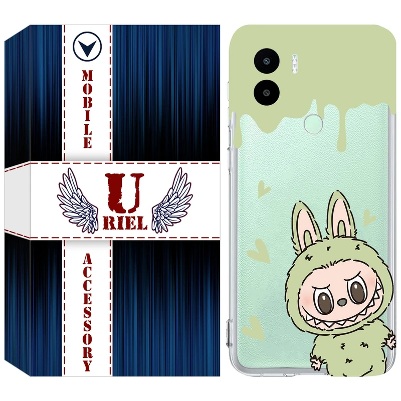 کاور یوریل مدل Clear کد 132 طرح لبوبو Labubu مناسب برای گوشی موبایل شیائومی Redmi A1 Plus / A2 Plus