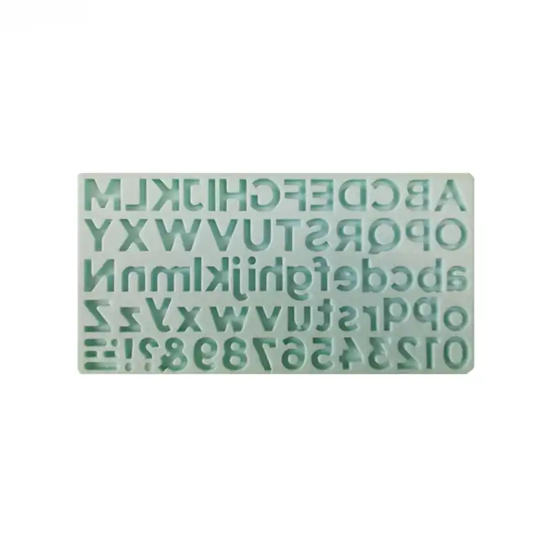 قالب فوندانت طرح اعداد و حروف انگلیسی