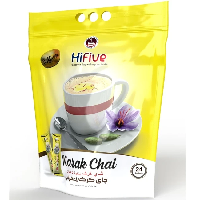 چای کرک زعفرانی های فایو بسته 24 عددی