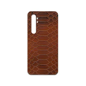 MAHOOT Brown-Snake-Leather Cover Sticker for Xiaomi Mi Note 10 Lite