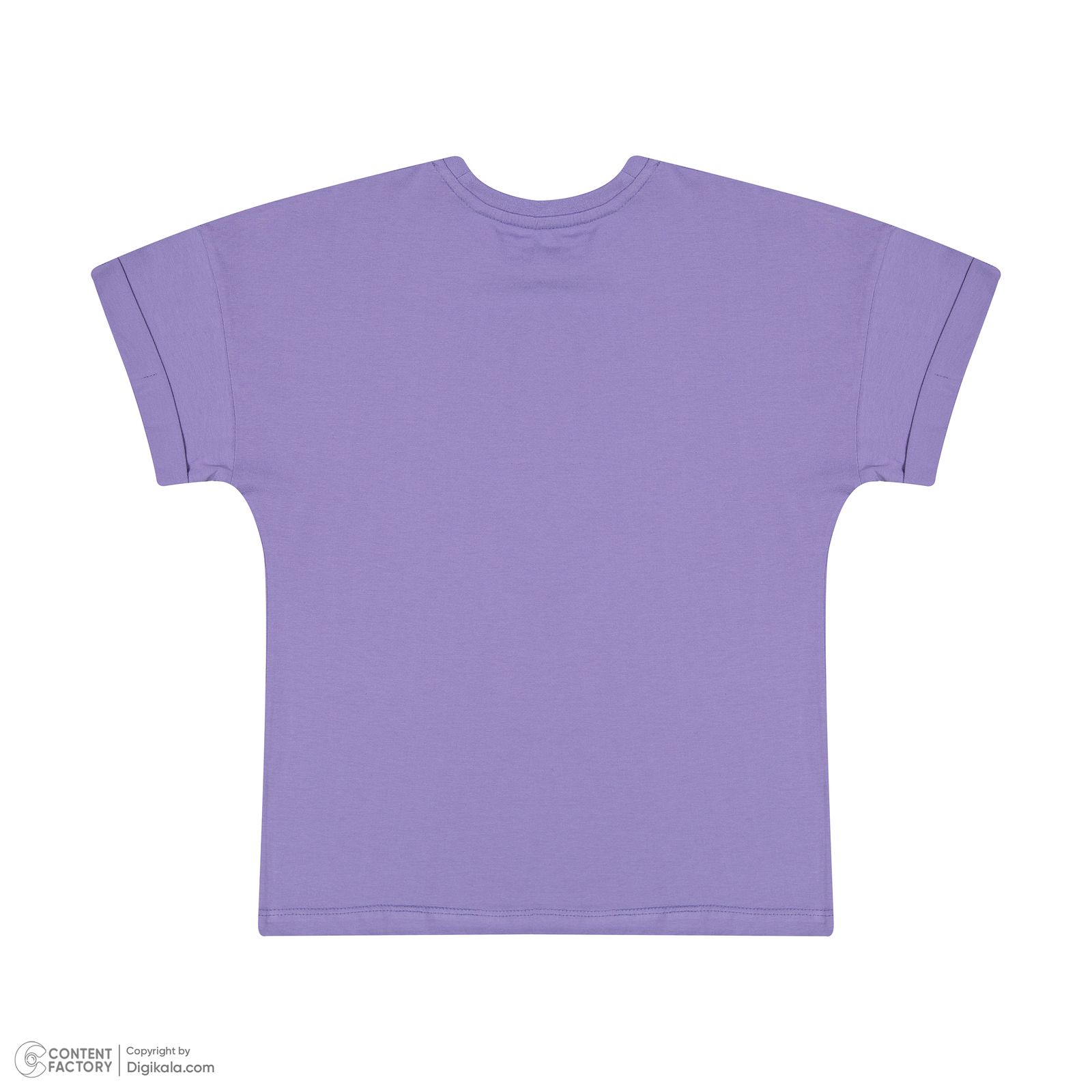 تی شرت آستین کوتاه دخترانه سون پون مدل 13911095 رنگ بنفش -  - 3