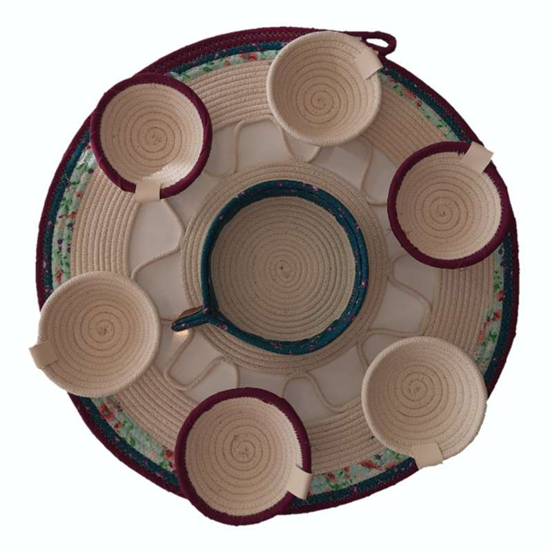 مجموعه ظروف هفت سین 8 پارچه مدل s149