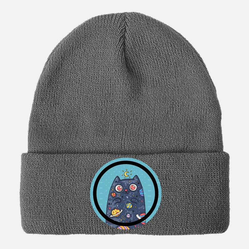 کلاه بافتنی زنانه مدل گربه گلکسی کد 700