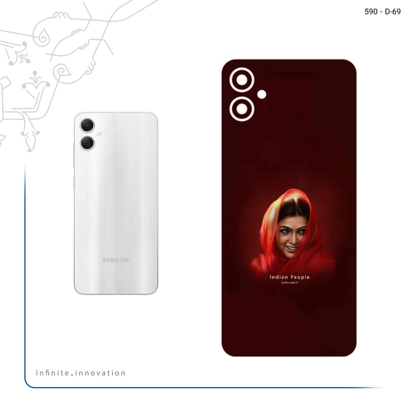 برچسب پوششی ماهوت مدل Portrait of an Indian Woman مناسب برای گوشی موبایل سامسونگ Galaxy A05