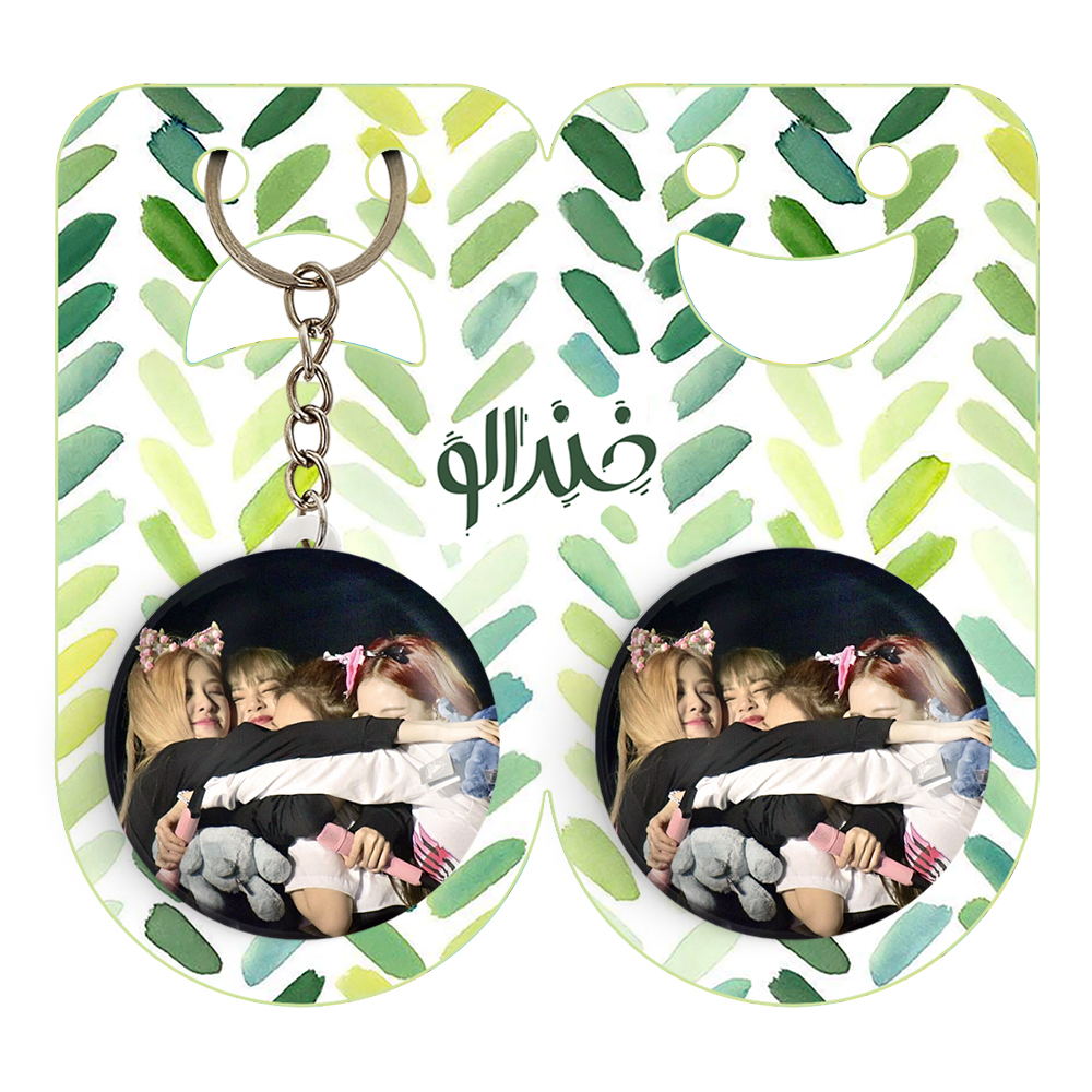 پیکسل خندالو مدل گروه بلک پینک کد 145784 به همراه جاکلیدی