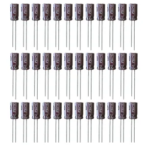 خازن الکترولیت 220 میکروفاراد 25 ولت آکسبوم مدل TEC-22025 بسته 36 عددی