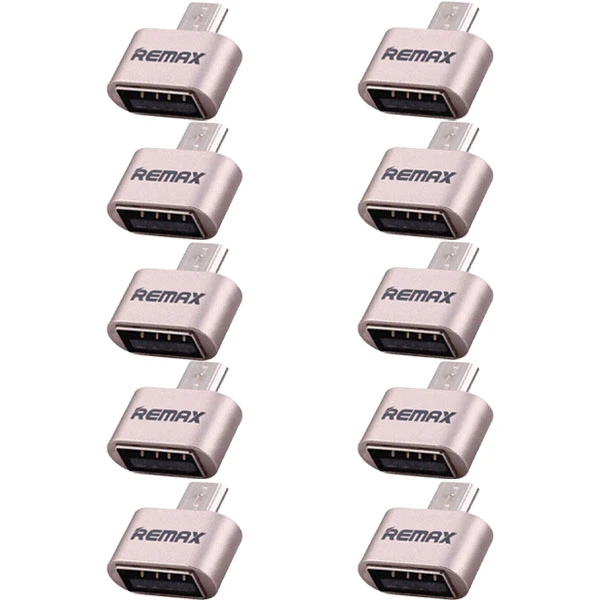 مبدل OTG microUSB ریمکس مدل 067 بسته 10 عددی