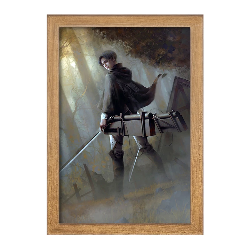 تابلو خندالو مدل لیوای انیمه اتک آن تایتان Attack on Titan  کد 18530