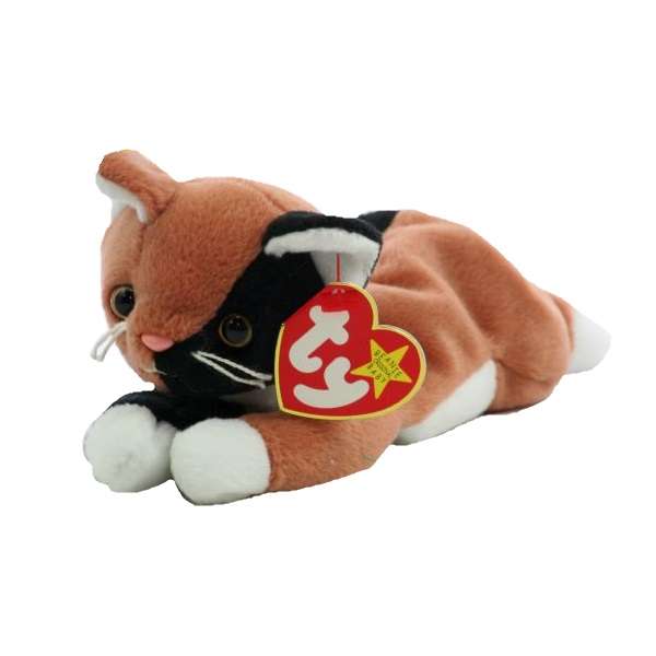 عروسک تی وای طرح گربه مدل Chip The Cat کد SZ2/69 طول 32 سانتی متر