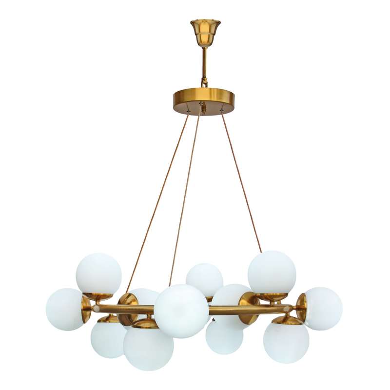 لوستر 16شعله مدل رینگ حبابی