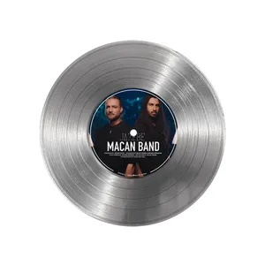 تابلو نیپ آرت طرح دیسک گرامافون مدل 9146 فریم نقره ای