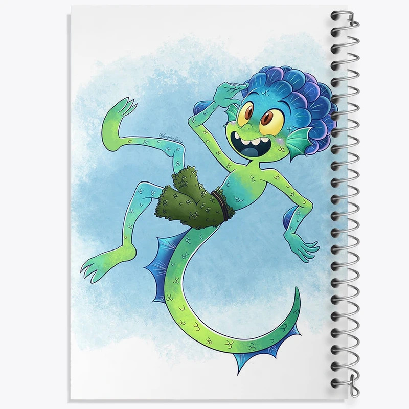 دفتر ژورنال نویسی 50 برگ خندالو مدل نقطه ای طرح انیمیشن لوکا کد F2018