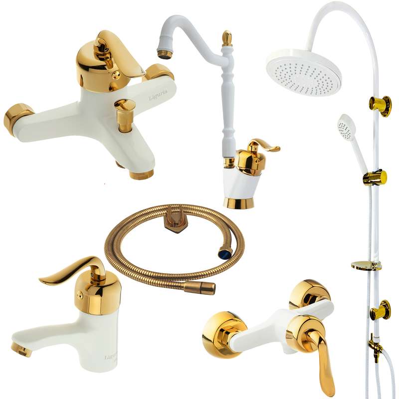 ست شیرآلات لیگوریا مدل 1320 مجموعه 6 عددی