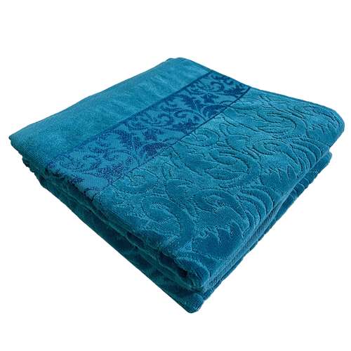 حوله حمام ماندگاره طرح سلطنتی سایز 75x135 سانتی متر