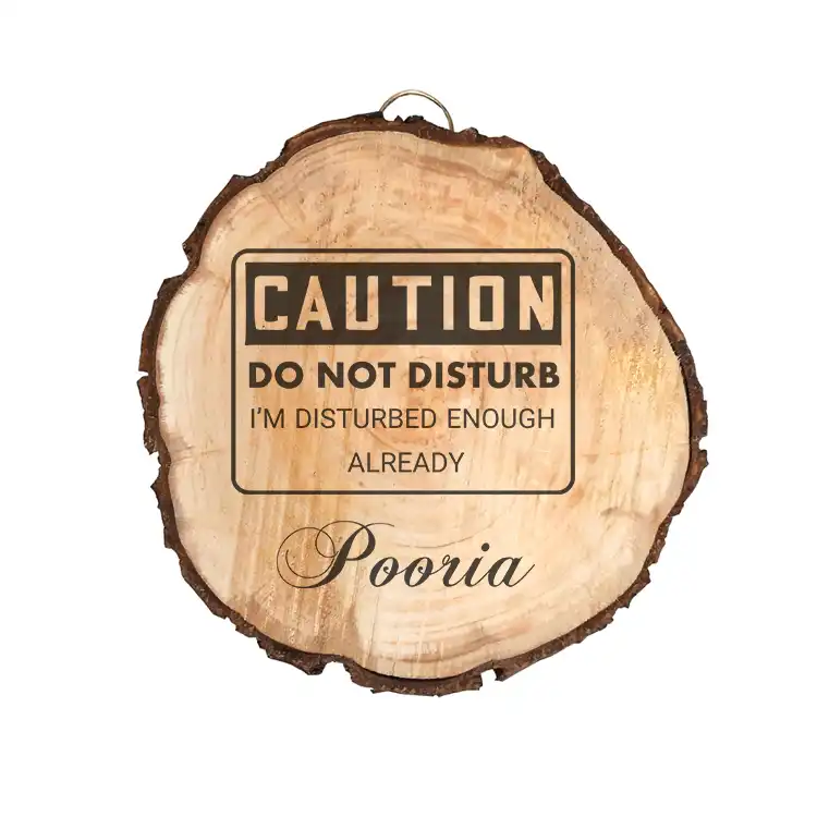 دیوار کوب چوبی مدل اسم پوریا 47585