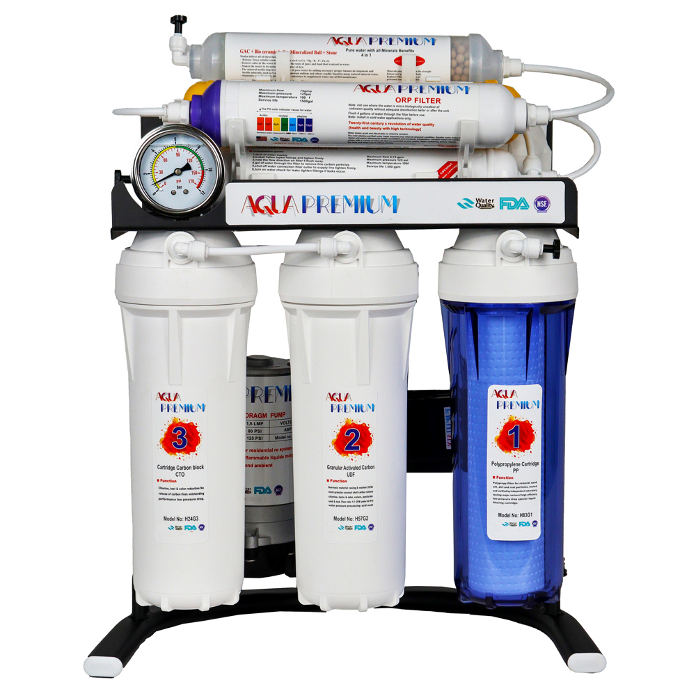 دستگاه تصفیه کننده آب آکواپرمیوم مدل A8OAB11-BK-TP