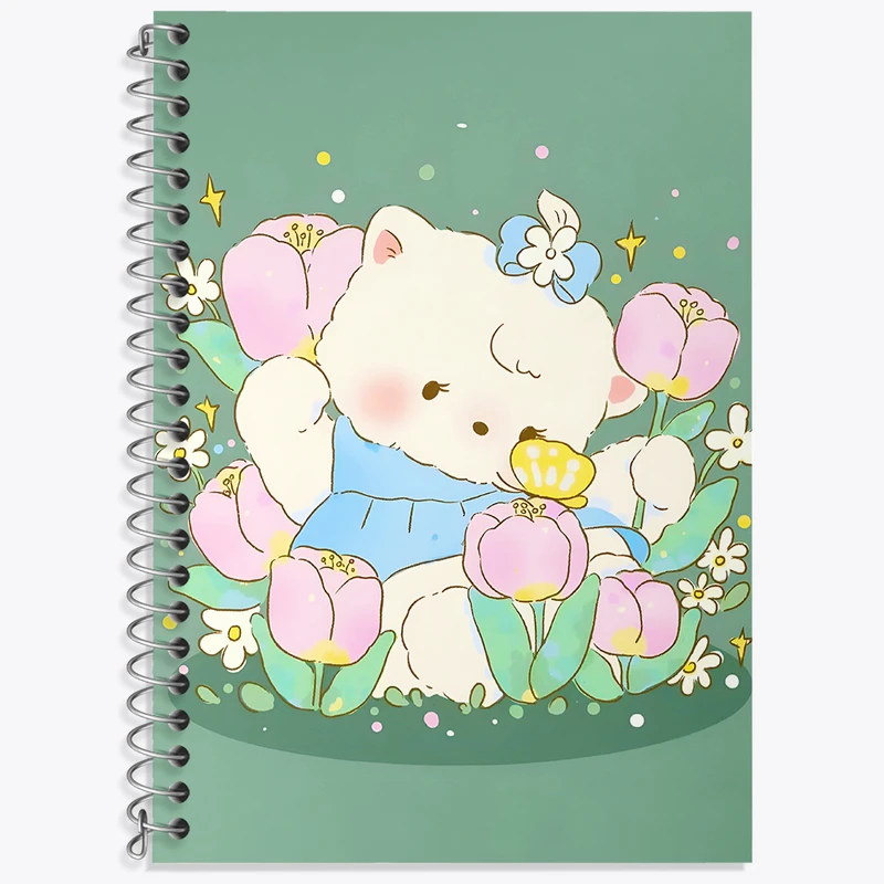 دفتر لغت 50 برگ خندالو طرح گربه کیوت کد N4833