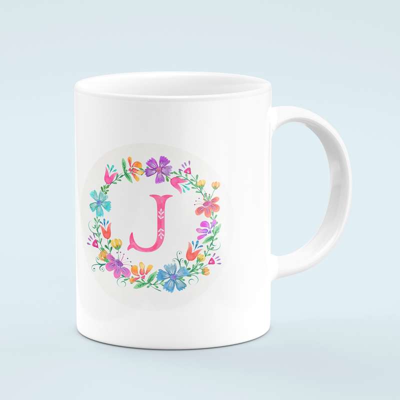 ماگ طرح حرف J مدل MU00011