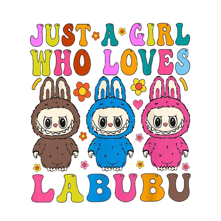 استیکر پارچه و لباس پاد آفرین مدل عروسک لبوبو کد S2192