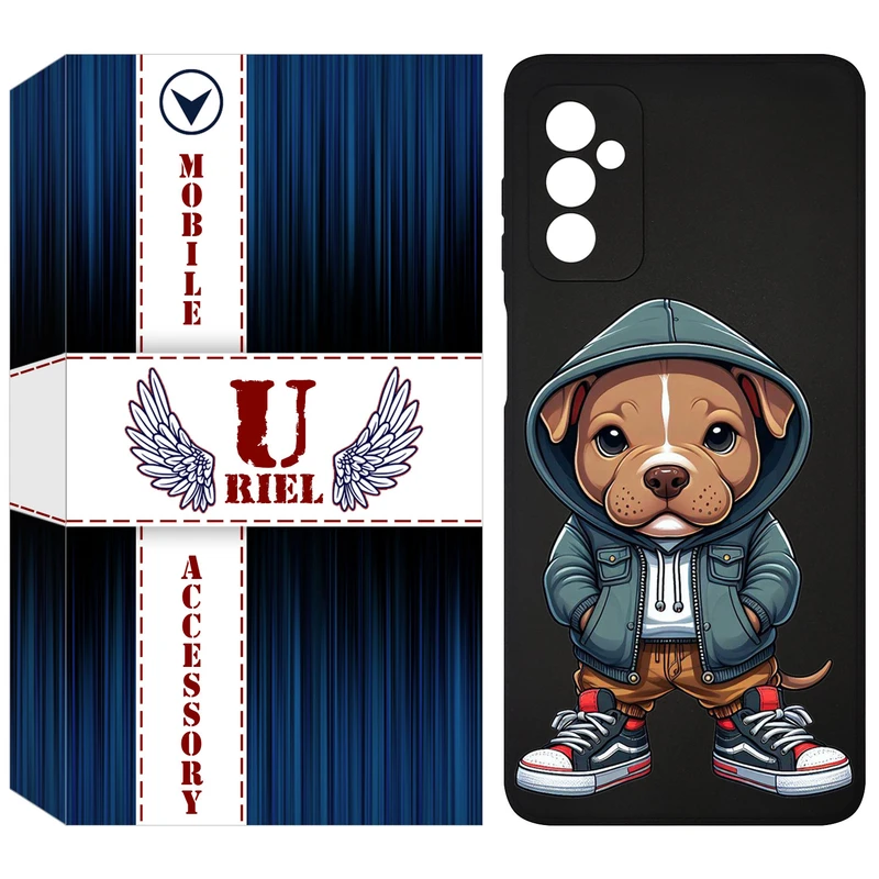 کاور یوریل مدل KSH کد 66 طرح سگ قهوه ای مناسب برای گوشی موبایل سامسونگ Galaxy F13 4G / M13 4G / M23