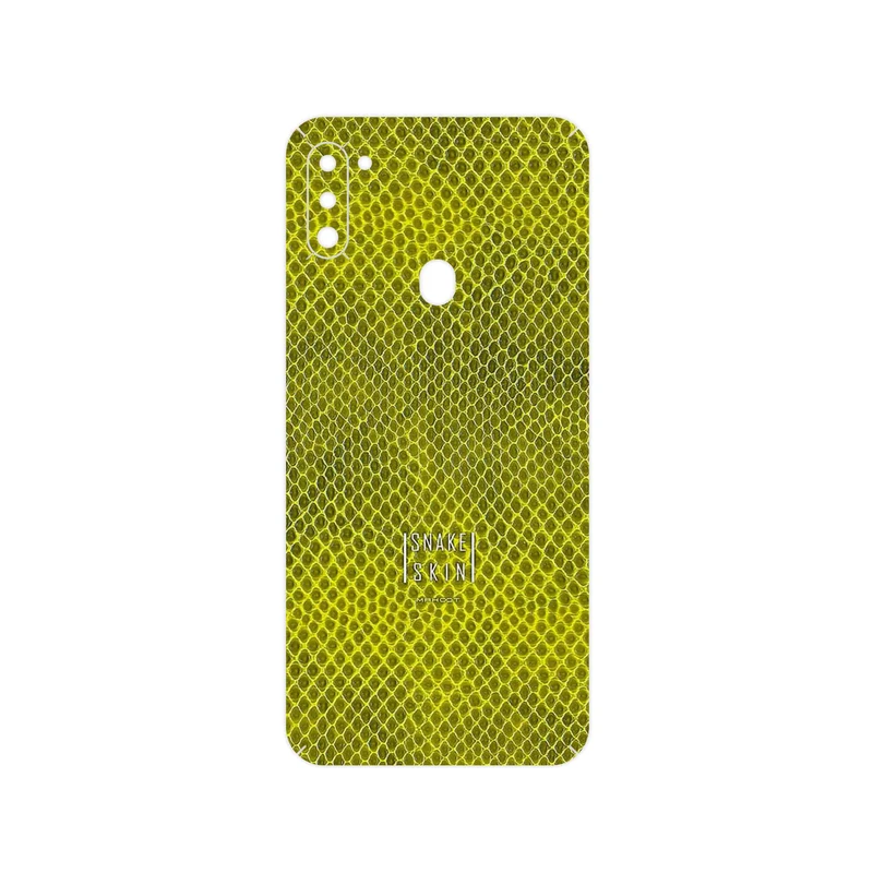 برچسب پوششی ماهوت مدل Yellow Snake Skin مناسب برای گوشی موبایل سامسونگ Galaxy A11