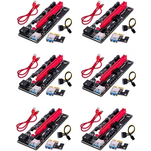 رایزر کارت گرافیک تبدیل PCI EXPRESS X1 به X16 مدل 009S مجموعه 6 عددی