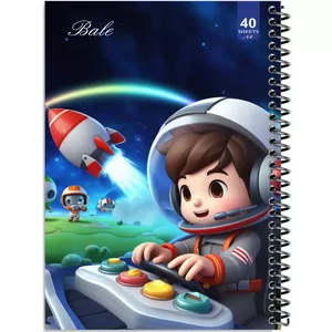 دفتر نقاشی 40 برگ انتشارات بله طرح پسر فضانورد کد A4-K637
