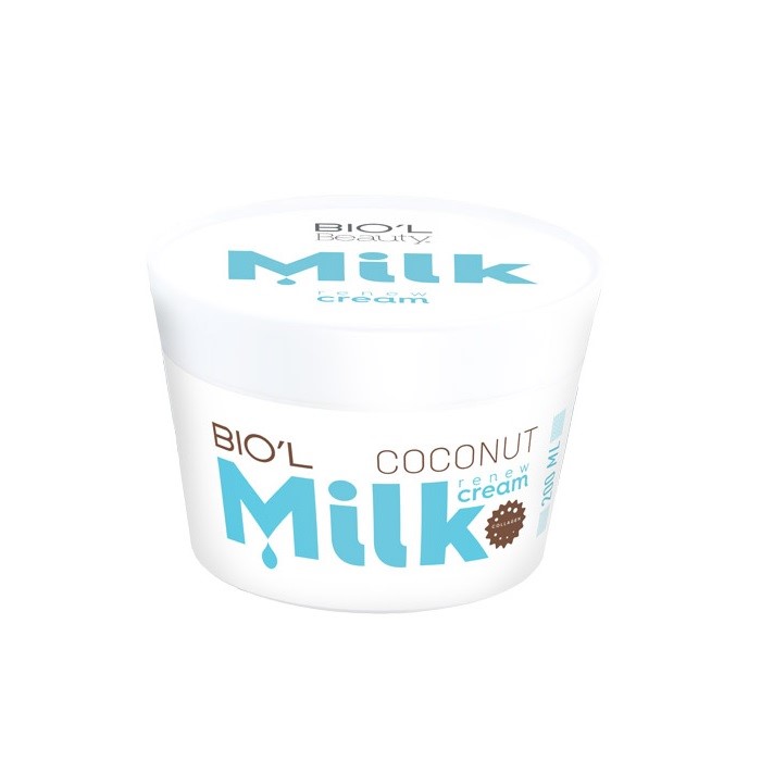 کرم مرطوب کننده بیول مدل coconut milk حجم 200 میلی لیتر