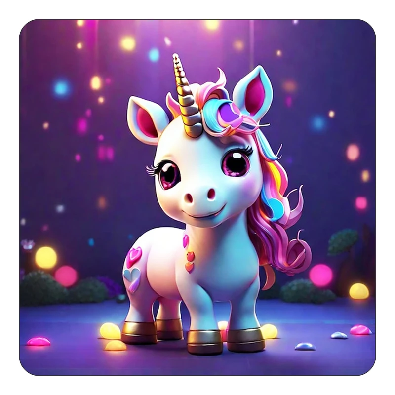 مگنت کاکتی طرح اسب تک شاخ و یونیکورن مدل mp30860