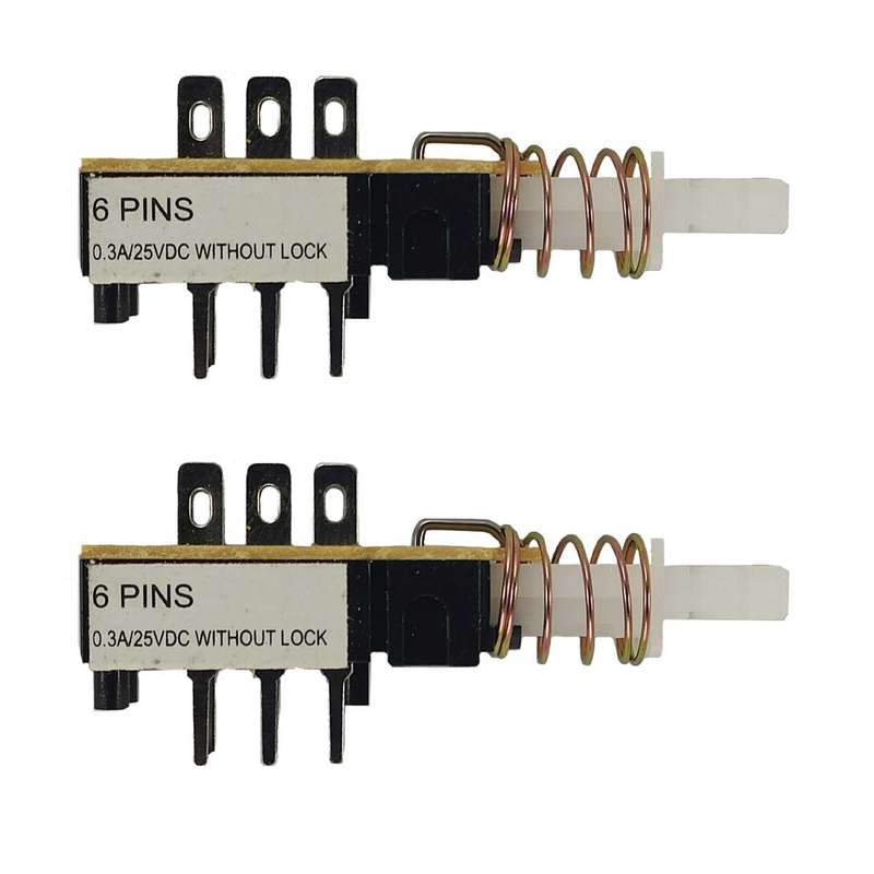 کلید شستی مدل 6PIN بدون قفل بسته 2 عددی