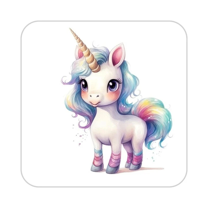 زیر لیوانی کاکتی طرح اسب تک شاخ و یونیکورن مدل mp29796