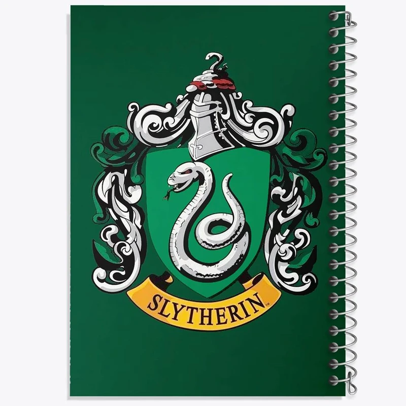 دفتر نت موسیقی 50 برگ خندالو مدل اسلیترین هری پاتر Harry Potter کد 19360