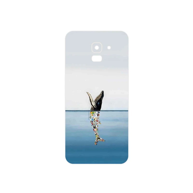 برچسب پوششی ماهوت مدل Collage of Sea Trash مناسب برای گوشی موبایل سامسونگ Galaxy J6