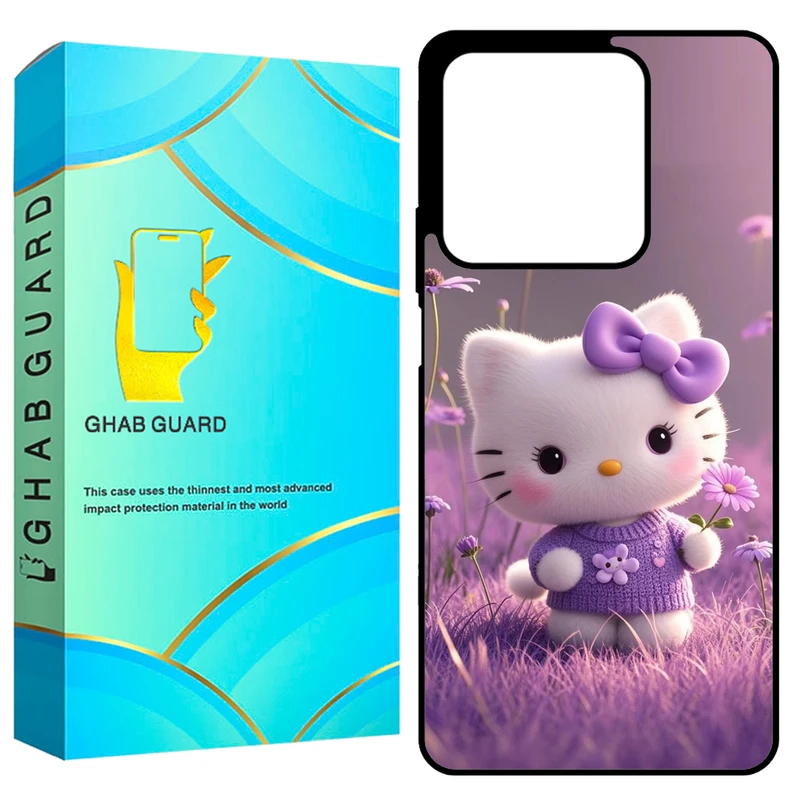 کاور قاب گارد طرح کیتی مدل GCHPN134 مناسب برای گوشی موبایل شیائومی Redmi Note 13 4G