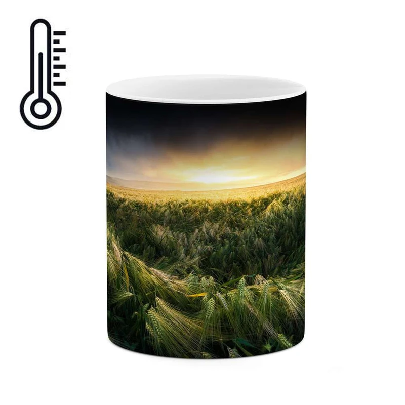 ماگ حرارتی کاکتی مدل گندم زار کد mgh16034