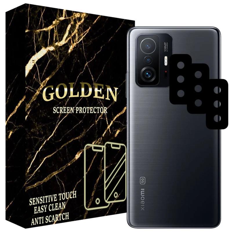 محافظ لنز دوربین گلدن مدل GL-03 مناسب برای گوشی موبایل شیائومی Mi 11T 5G بسته سه عددی