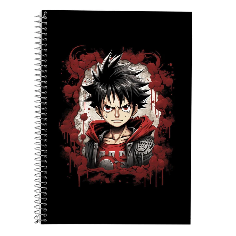 دفتر زبان 50 برگ مدوپد مدل سه خط طرح وان پیس One Piece کد DF11614