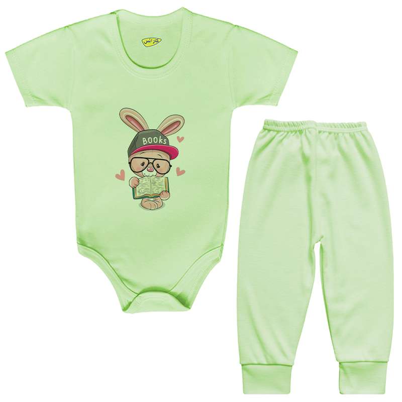 ست بادی و شلوار نوزادی کارانس مدل BSTG-3159