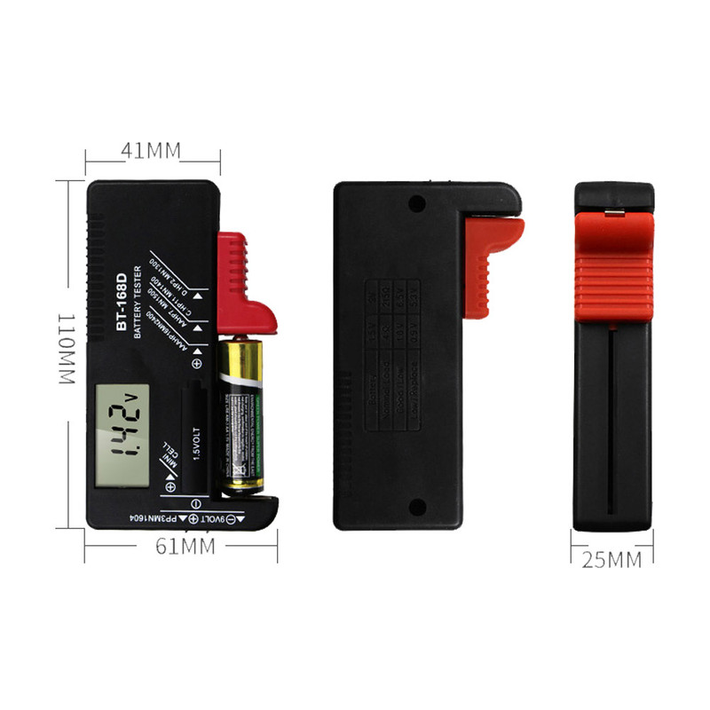 تستر باتری دیجیتالی مدل BT-168D