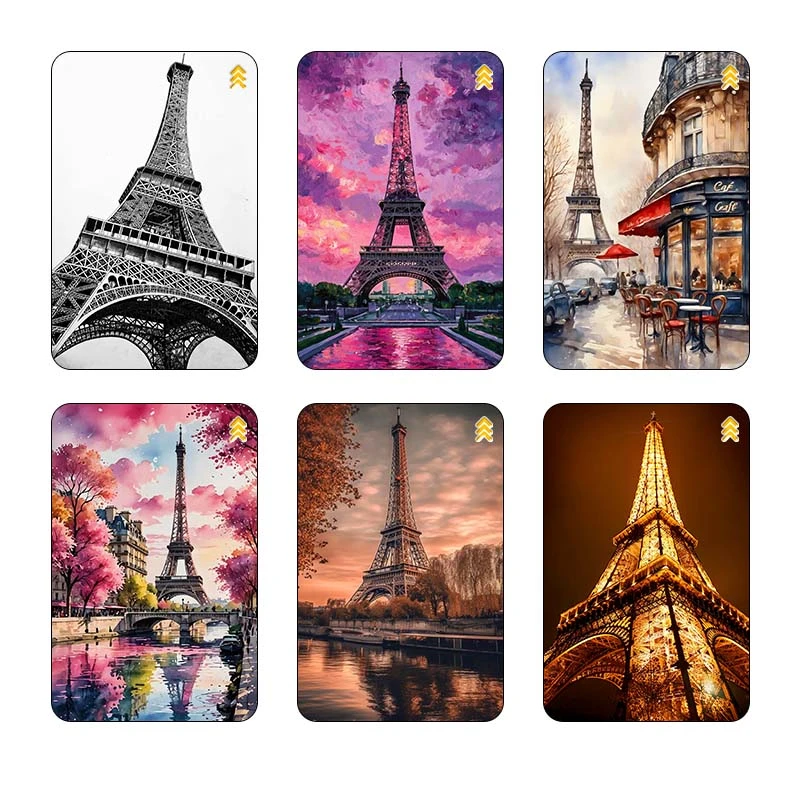 استيکر کارت کارنيکا طرح پاریس Paris کد 78623 مجموعه 6 عددی
