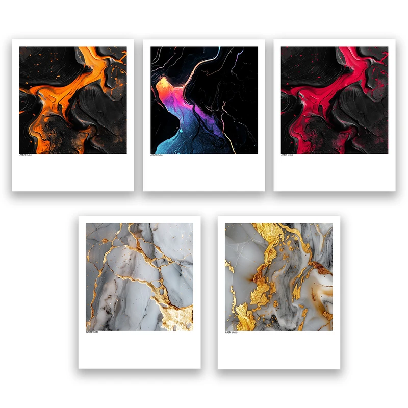 آویز تزیینی عرش مدل فانتزی هنری رنگی کد Asa1015 مجموعه پنج عددی