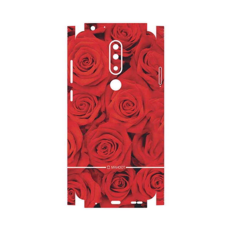 برچسب پوششی ماهوت مدل Red-Flower-FullSkin مناسب برای گوشی موبایل نوکیا 5.1 Plus