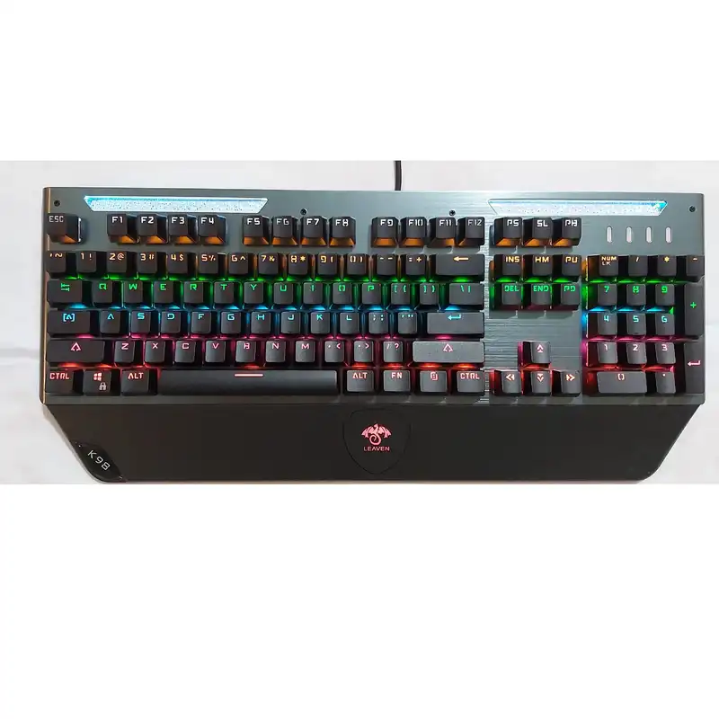 کیبورد مخصوص بازی مکانیکی لیوِن مدل K98 Blue Switch RainBow