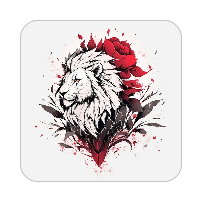 زیر لیوانی کاکتی طرح شیر مدل mp24228