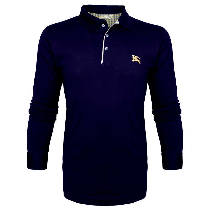 پولوشرت آستین بلند مردانه بربری مدل B-D-1369