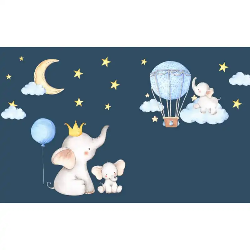 پوستر دیواری اتاق کودک طرح فیل کوچولو مدل drv1059