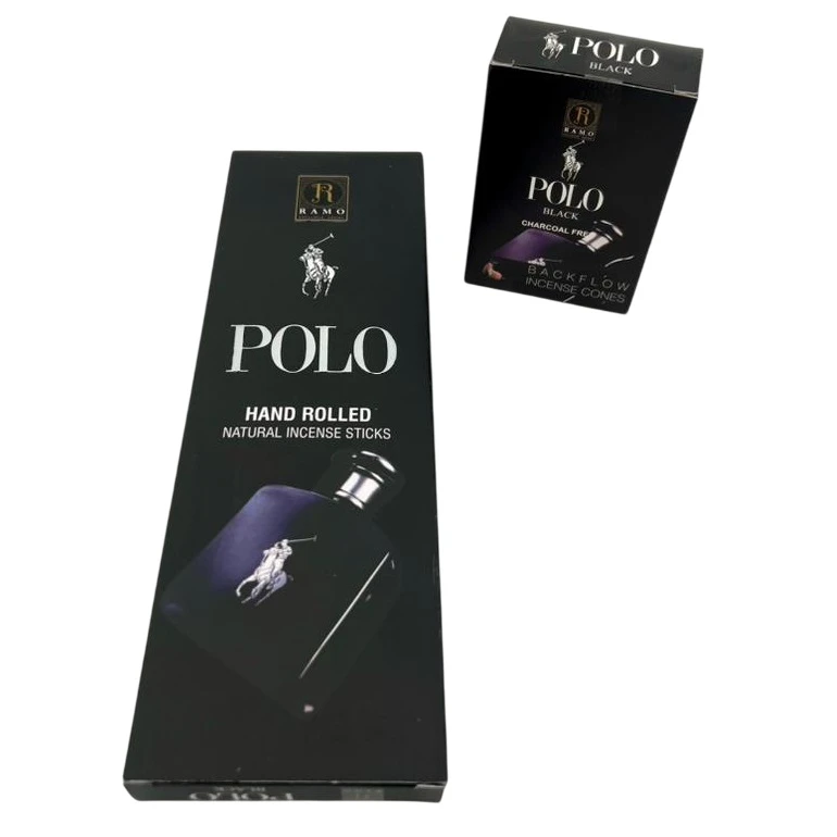 عود رامو مدل رویال کد ۰۱ با رایحه Polo مجموعه ۲ عددی